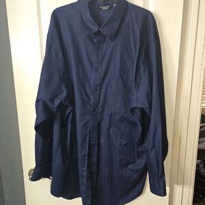 Roundtree & Yorke Deep Blue Casual Shirt